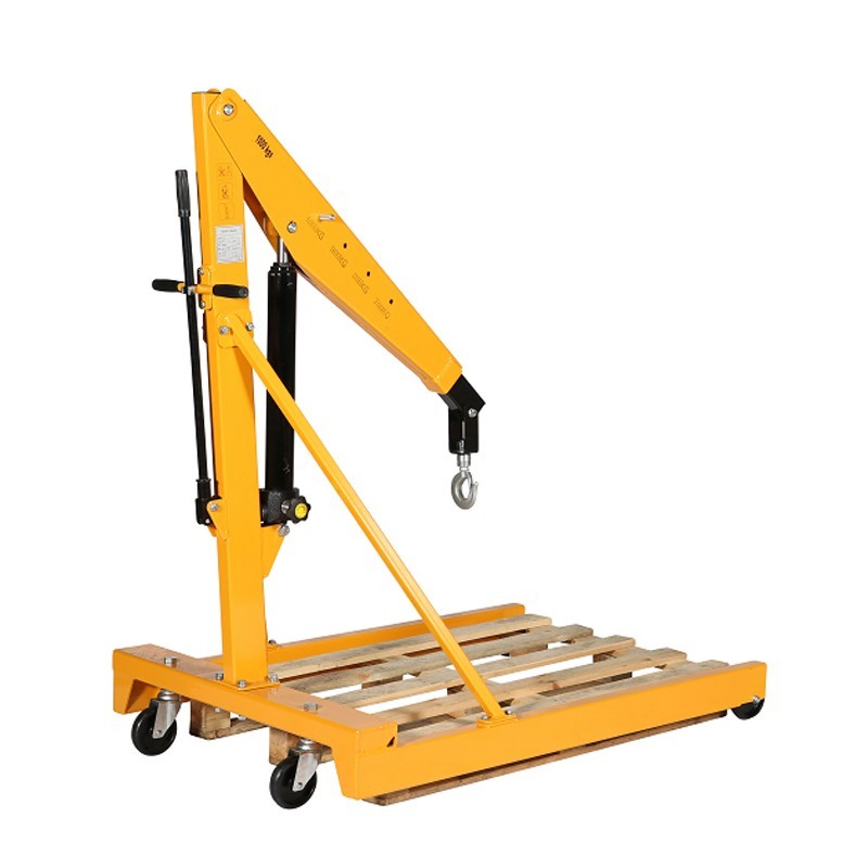 Vista general de la grúa de taller para palets europeos