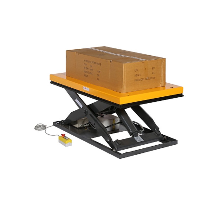 Mesa elevadora eléctrica 1000kg 220V plataforma con cartón