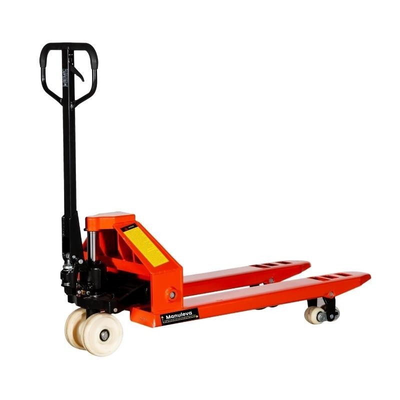 Vista delantera de la Transpaleta 5000kg ruedas de nylon