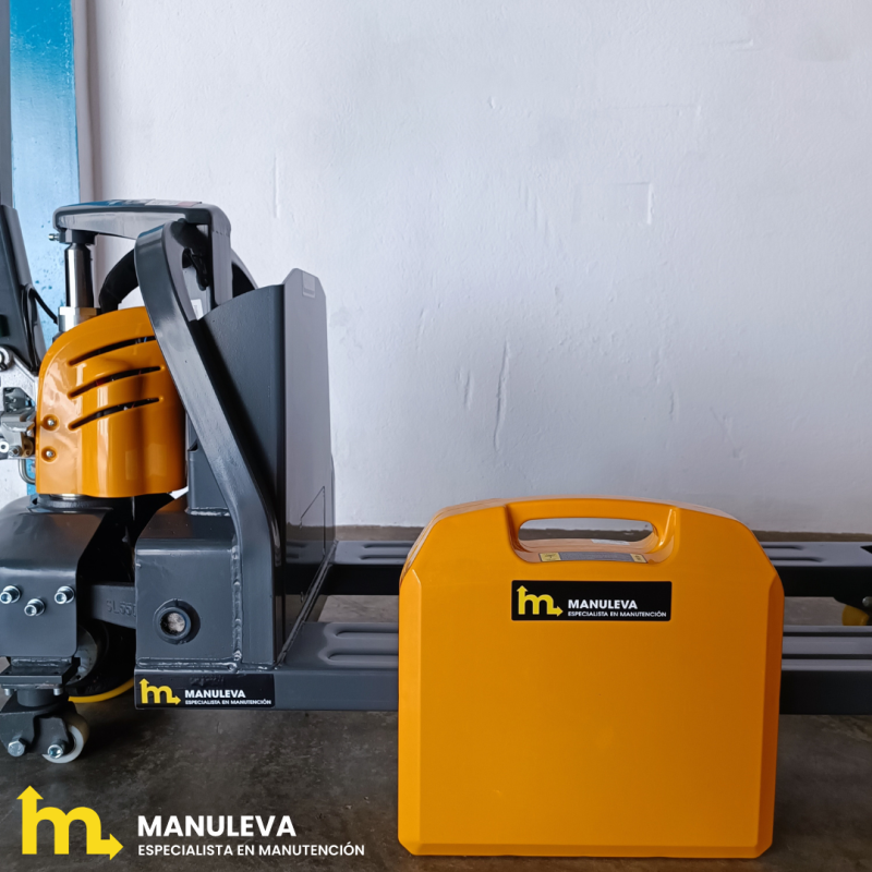 Transpaleta y la batería de litio