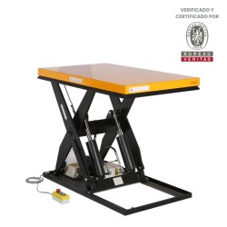 Mesa elevadora 2000 kg - Plataforma: 1300x800 mm (220V) vista desde 3/4