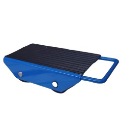 Vista desde 3/4 del patín tortuga de carga 3 toneladas