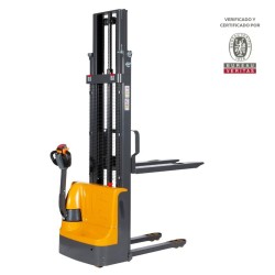 visión 3/4 Apilador eléctrico 3000 mm Capacidad 1500 kg