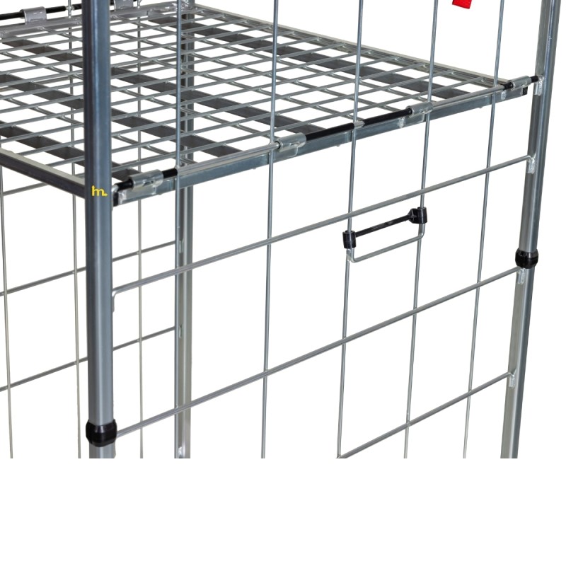 Zoom sobre el estante del Roll container 2 laterales