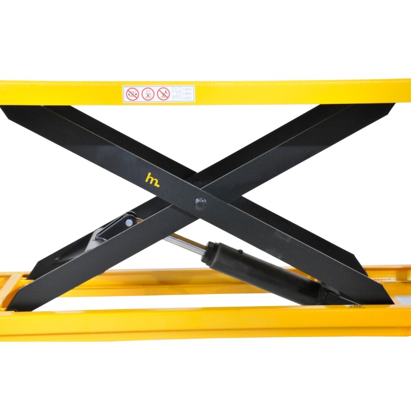 Zoom al cilindro de la Plataforma elevadora hidráulica 500 kg - 1600 X 810 MM