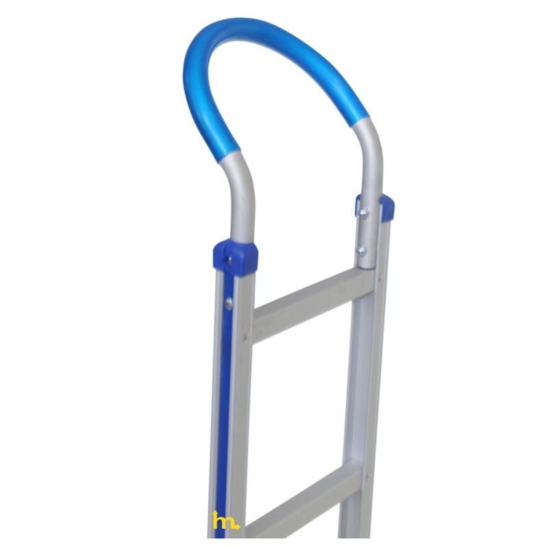 Zoom sobre el arco de empuje de la Carretilla de aluminio con pala fija - 200 kg