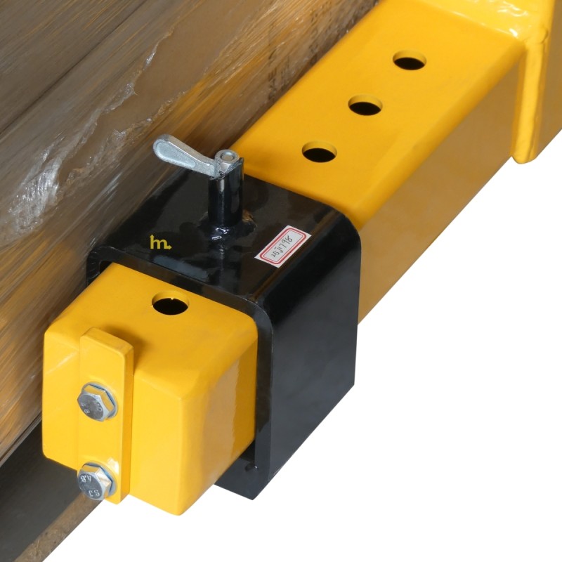 Vista con posición de la horquilla para palets 2000 kg