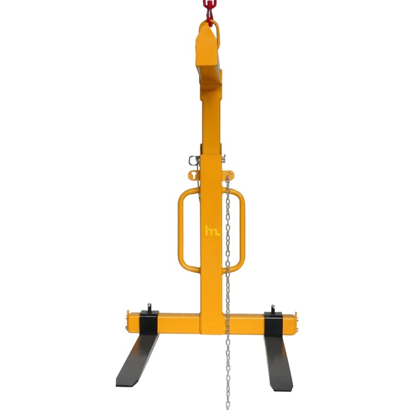 Vista frontal de la horquilla para palets 3000 kg