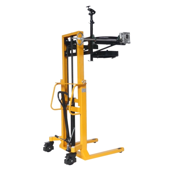 Vista general del apilador volteador de barriles perfil bajo 350 kg - Elevación 1500 mm Vista general del apilador volteador de barriles perfil bajo 350 kg - Elevación 1500 mm