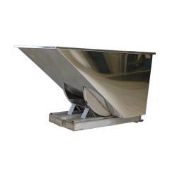 Vista general de la tolva autobasculante inoxidable - 900L