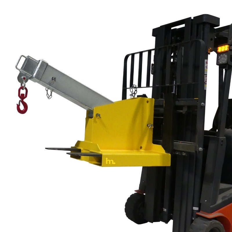 Vista 3/4 de la Pluma para carretilla elevadora articulada 1.2 T alzada