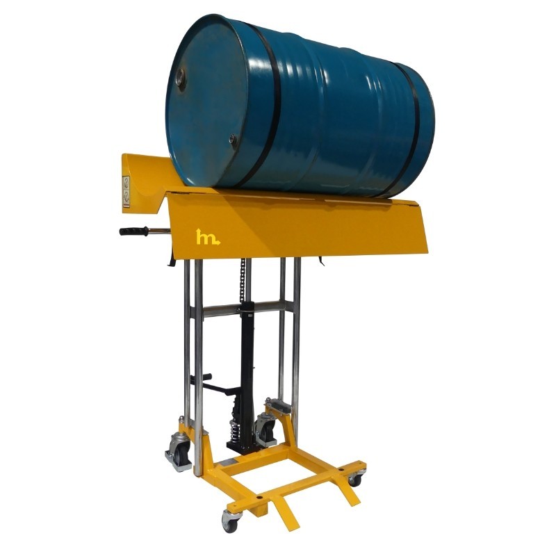 Vista delantera 3/4 Mini apilador para bobinas 400 kg - Elevación 1200 mm