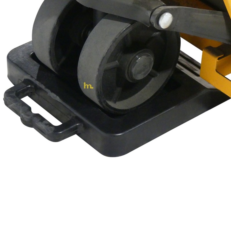 Vista del tope para transpaleta manual