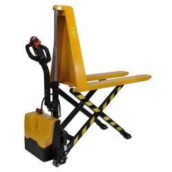 Vista general de la transpaleta elevadora totalmente eléctrica monocilíndrica 1500 kg