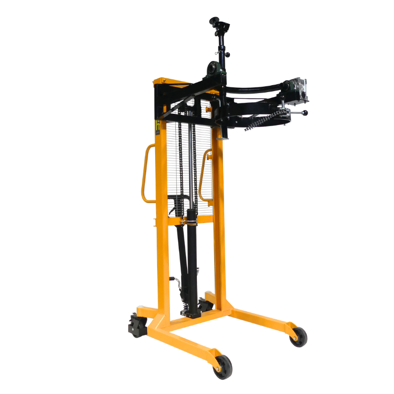 Apilador volteador de barriles 450 kg - Elevación 1500 mm máxima vista 3/4