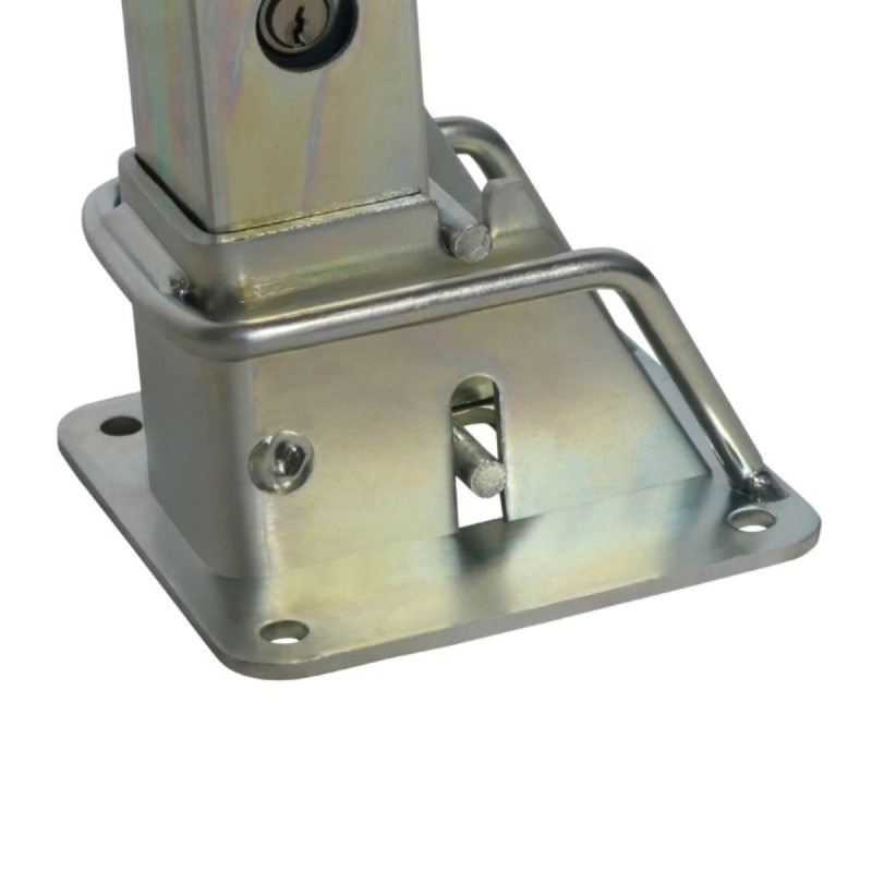 Barrera de aparcamiento plegable con cerradura